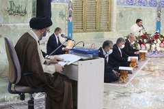 ترتیل‌خوانی در حرم حضرت معصومه(س)