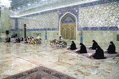 ترتیل‌خوانی در حرم حضرت معصومه(س)