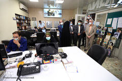 بازدید غلامرضا غفاری، معاون فرهنگی و اجتماعی وزارت علوم از تحریریه فارسی ایکنا