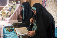 مجلس زنانه جزء خوانی قرآن کریم