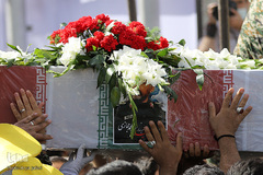 مراسم تشییع پیکر مطهر سرلشگر شهید سیدمحمد حجازی، جانشین سابق فرماندهی نیروی قدس سپاه در اصفهان