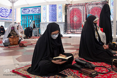 مراسم ترتیل خوانی قرآن در امامزاده صالح