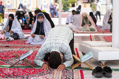 مراسم ترتیل خوانی قرآن در امامزاده صالح