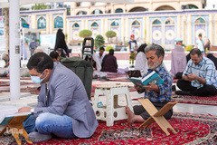 مراسم ترتیل خوانی قرآن در امامزاده صالح