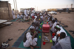 سفره اطعام در شهر خارطوم سودان