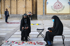 ترتیل خوانی قرآن کریم در حرم حضرت عبدالعظیم (ع)