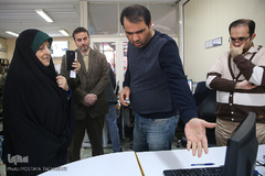 بازدید معصومه ابتکار، رییس وقت سازمان حفاظت محیط زیست از ایکنا