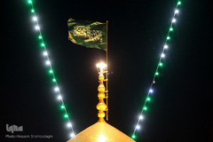 آستان منور حضرت معصومه(س) در شب میلاد کریم اهل بیت، امام حسن(ع)