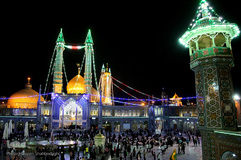 آستان منور حضرت معصومه(س) در شب میلاد کریم اهل بیت، امام حسن(ع)