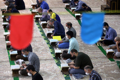 آئین جزخوانی قرآن کریم مددجویان مجتمع فرهنگی زندان مرکزی قم