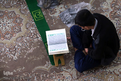 آئین جزخوانی قرآن کریم مددجویان مجتمع فرهنگی زندان مرکزی قم