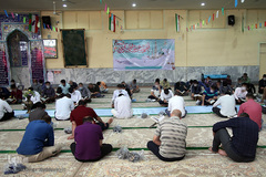 آئین جزخوانی قرآن کریم مددجویان مجتمع فرهنگی زندان مرکزی قم