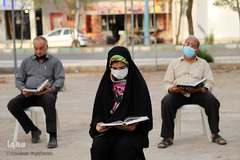 جزءخوانی خیابانی قرآن کریم در اهواز