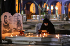 شب نوزدهم ماه رمضان در گلزار شهدای اهواز