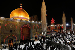 مراسم احیای شب قدر نوزدهم رمضان در حرم مطهر و نورانی مولای متقیان، حضرت علی(ع)