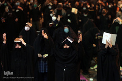 مراسم معنوی احیای شب قدر بیست و یکم ماه مبارک رمضان در میدان فلسطین