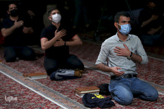 مراسم معنوی احیای شب قدر بیست و یکم ماه مبارک رمضان در میدان فلسطین