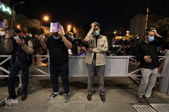 مراسم معنوی احیای شب قدر بیست و یکم ماه مبارک رمضان در میدان فلسطین