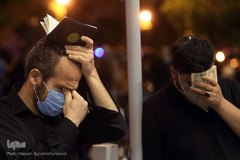 مراسم معنوی احیای شب قدر بیست و یکم ماه مبارک رمضان در میدان فلسطین