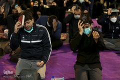 مراسم معنوی احیای شب قدر بیست و یکم ماه مبارک رمضان در میدان فلسطین