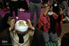 مراسم معنوی احیای شب قدر بیست و یکم ماه مبارک رمضان در میدان فلسطین