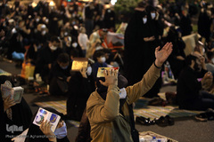 مراسم معنوی احیای شب قدر بیست و یکم ماه مبارک رمضان در میدان فلسطین