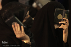 مراسم معنوی احیای شب قدر بیست و یکم ماه مبارک رمضان در میدان فلسطین