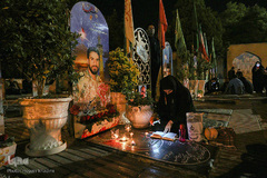 احیای شب بیست‌و‌یکم رمضان در گلزار شهدای اراک