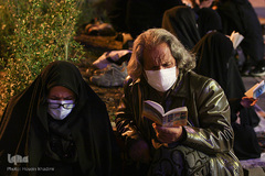 احیای شب بیست‌و‌یکم رمضان در گلزار شهدای اراک