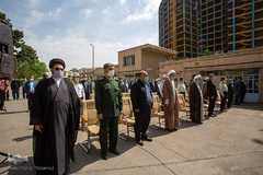 اهتزاز پرچم فلسطین در قزوین