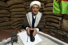 تندیس مرحوم آیت‌الله اکبر هاشمی‌ رفسنجانی در موزه انقلاب اسلامی و دفاع مقدس