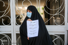 تجمع دختران مشهدی در محکومیت حمله تروریستی به مدرسه سیدالشهدا(ع) کابل