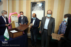 مراسم رونمایی از مصحف شریف ۱۸۰حزبی به قلم کاتبان ممتاز