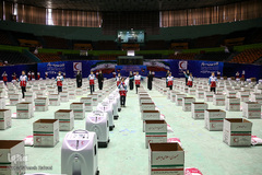 آیین توزیع 30 هزار بسته معیشتی