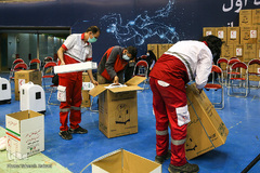 آیین توزیع 30 هزار بسته معیشتی