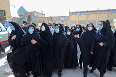 مراسم تشییع پیکر مطهر ستوان سوم شهید «صادق کریمی» - شیراز
