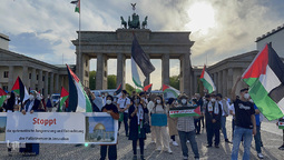 تظاهرات در برلین، آلمان برای اعلام همبستگی با مردم مظلوم فلسطین