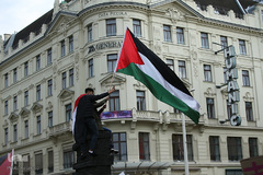 تظاهرات در وین، اتریش برای اعلام همبستگی با مردم مظلوم فلسطین