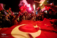 تظاهرات در استانبول، ترکیه برای اعلام همبستگی با مردم مظلوم فلسطین