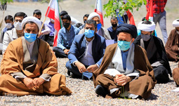 تجمع اعتراض‌آمیز طلاب بیرجندی علیه جنایات ضدبشری اسرائیل