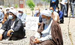 تجمع اعتراض‌آمیز طلاب بیرجندی علیه جنایات ضدبشری اسرائیل