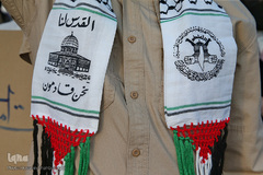 راهپیمایی خودرویی مردم شهر مقدس قم در  حمایت از مردم مظلوم فلسطین