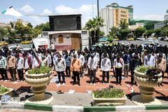 مراسم اعتراضی و محکومیت حملات اسرائیل و حمایت از مردم مظلوم فلسطین،مسجدالاقصی و غزة