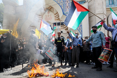 مراسم اعتراضی و محکومیت حملات اسرائیل و حمایت از مردم مظلوم فلسطین،مسجدالاقصی و غزة