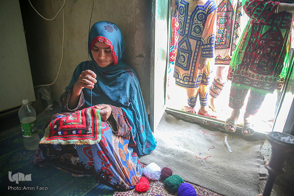 زه دوزی زنان بلوچ‎