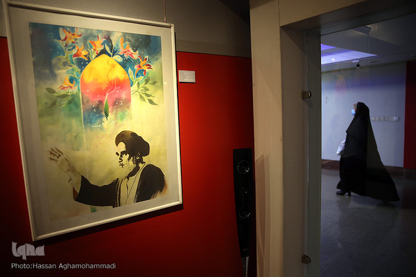مراسم افتتاحیه نمایشگاه نقاشی «سوگ آفتاب» در نگارخانه ابوالفضل عالی حوزه هنری