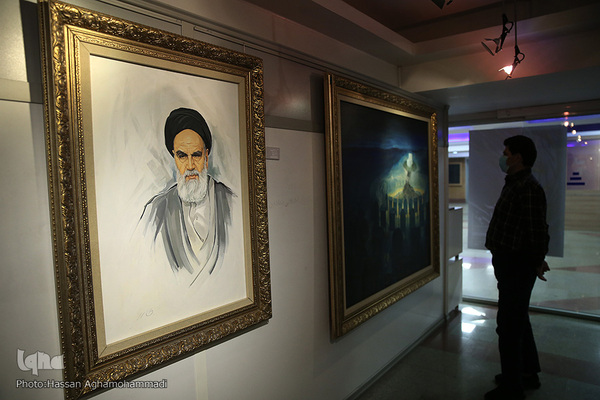 مراسم افتتاحیه نمایشگاه نقاشی «سوگ آفتاب» در نگارخانه ابوالفضل عالی حوزه هنری