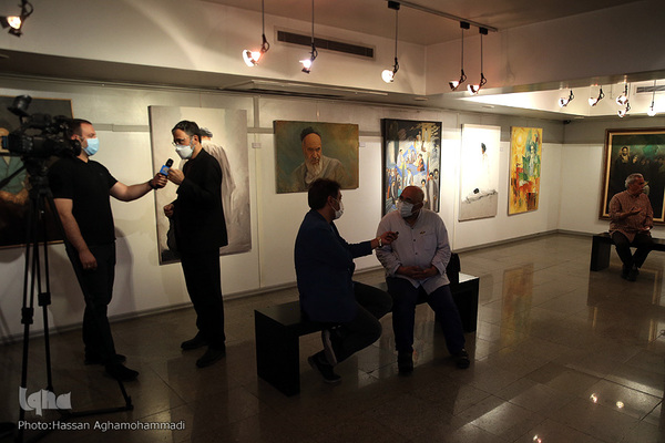 مراسم افتتاحیه نمایشگاه نقاشی «سوگ آفتاب» در نگارخانه ابوالفضل عالی حوزه هنری