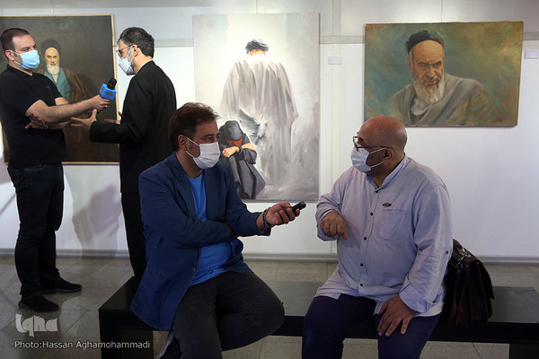 مراسم افتتاحیه نمایشگاه نقاشی «سوگ آفتاب» در نگارخانه ابوالفضل عالی حوزه هنری