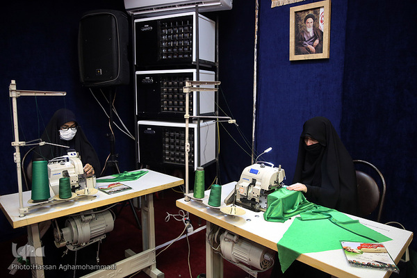 مراسم افتتاحیه کارگاه دوخت لباس شیرخوارگان حسینی